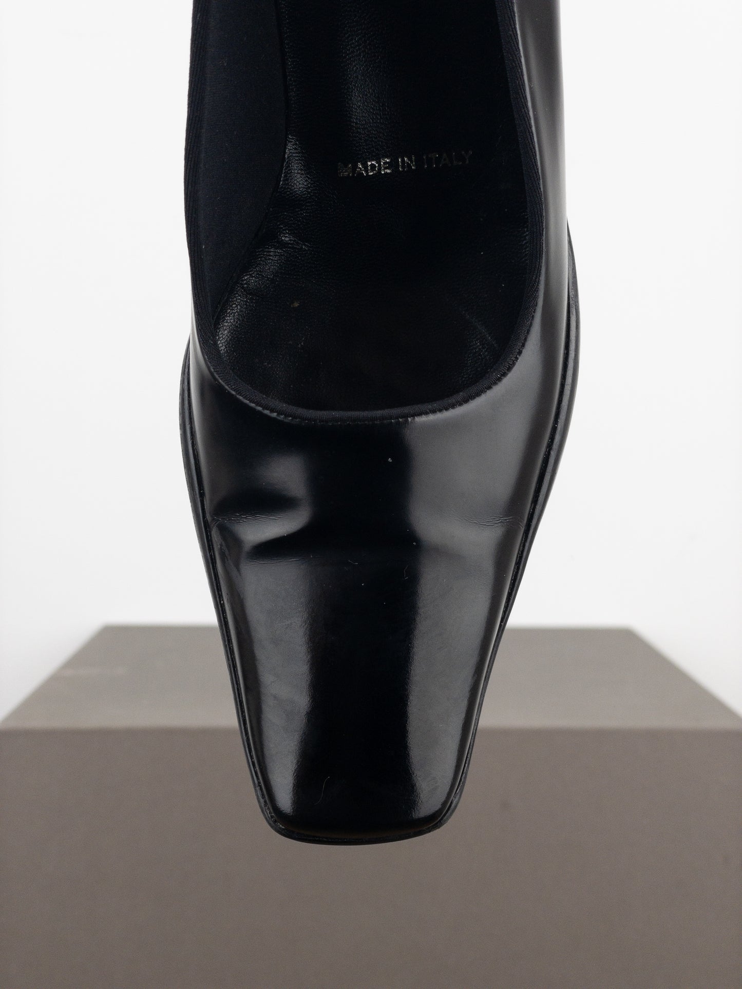 Prada AW99 Square-Toe Sports Kitten Pump Heels