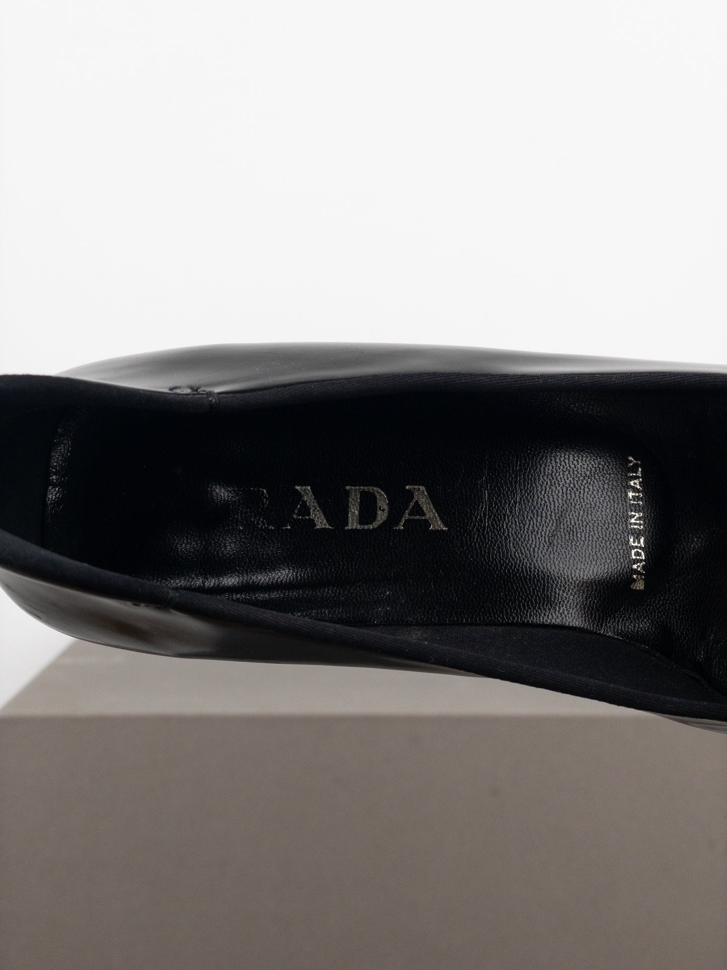 Prada AW99 Square-Toe Sports Kitten Pump Heels