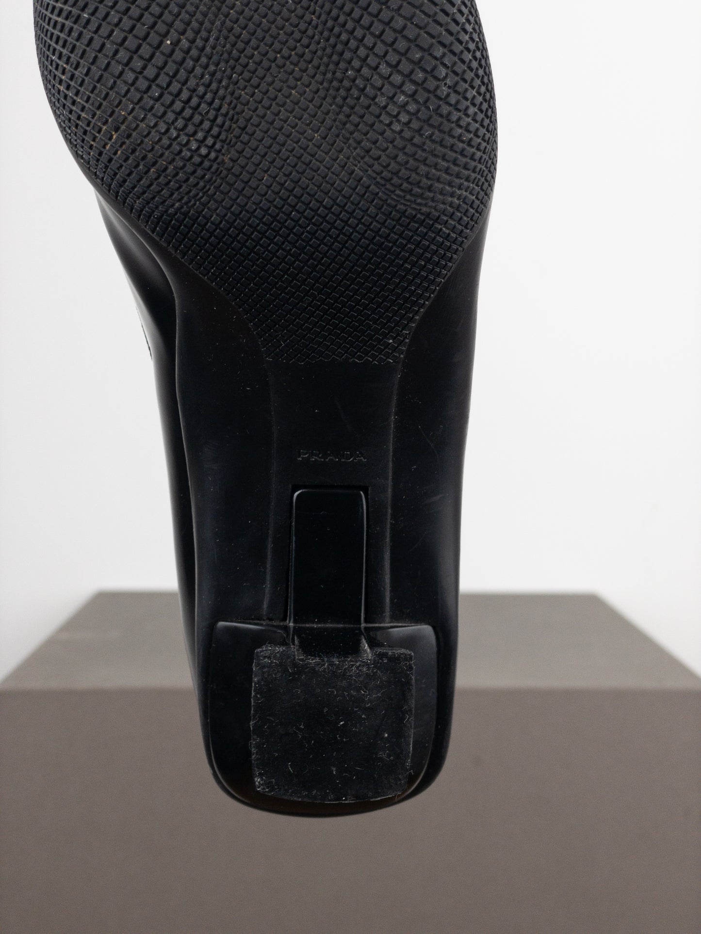 Prada AW99 Square-Toe Sports Kitten Pump Heels