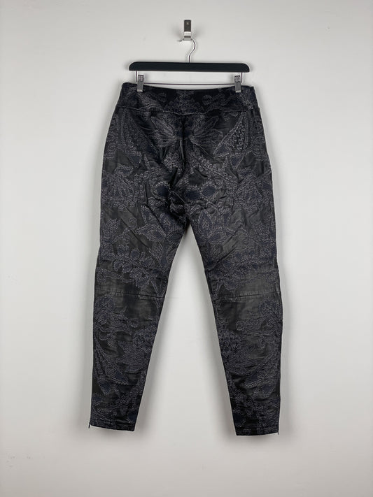 Gucci by Tom Ford SS00 Embroidered Leather Biker Pants