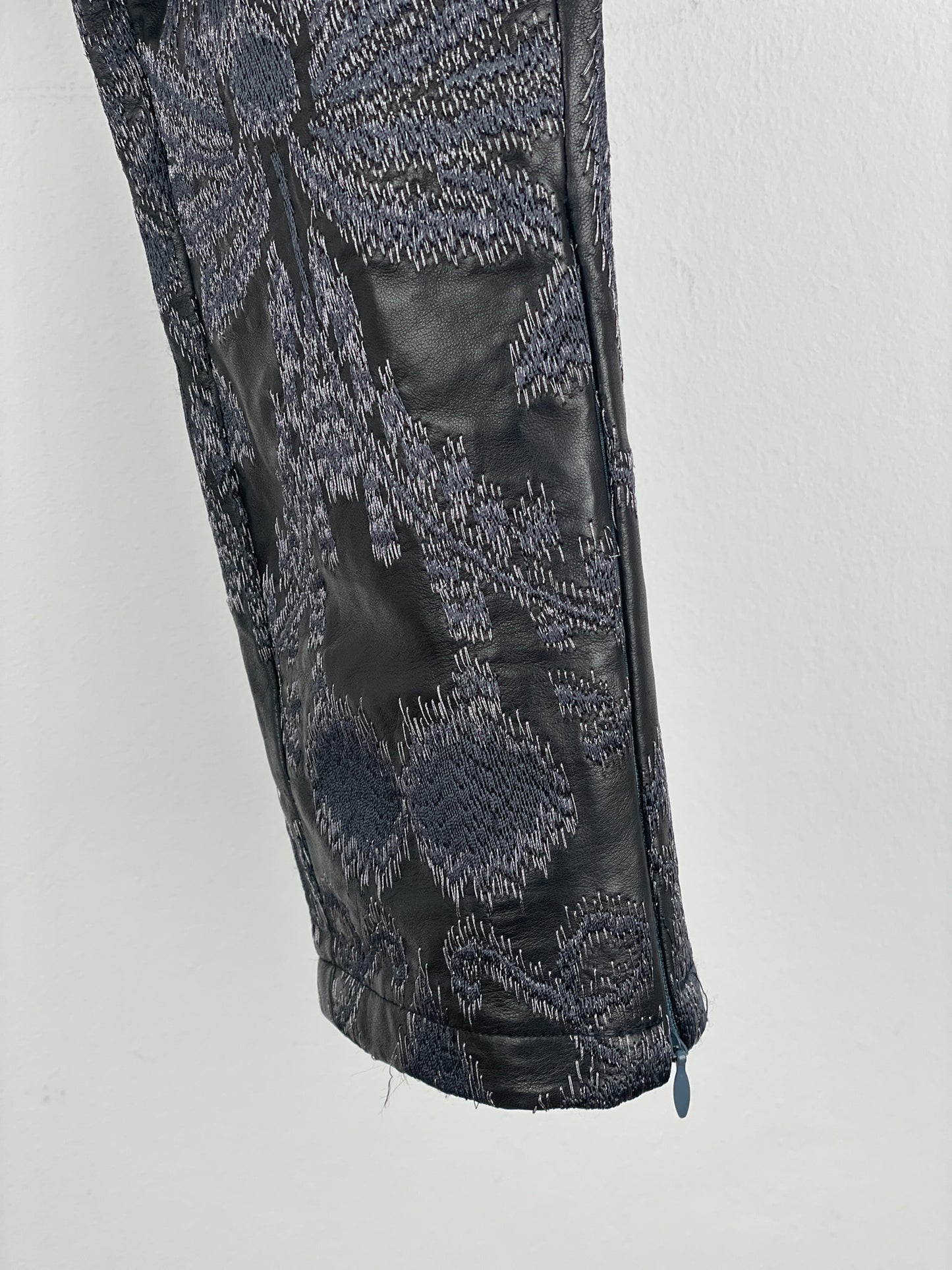 Gucci by Tom Ford SS00 Embroidered Leather Biker Pants