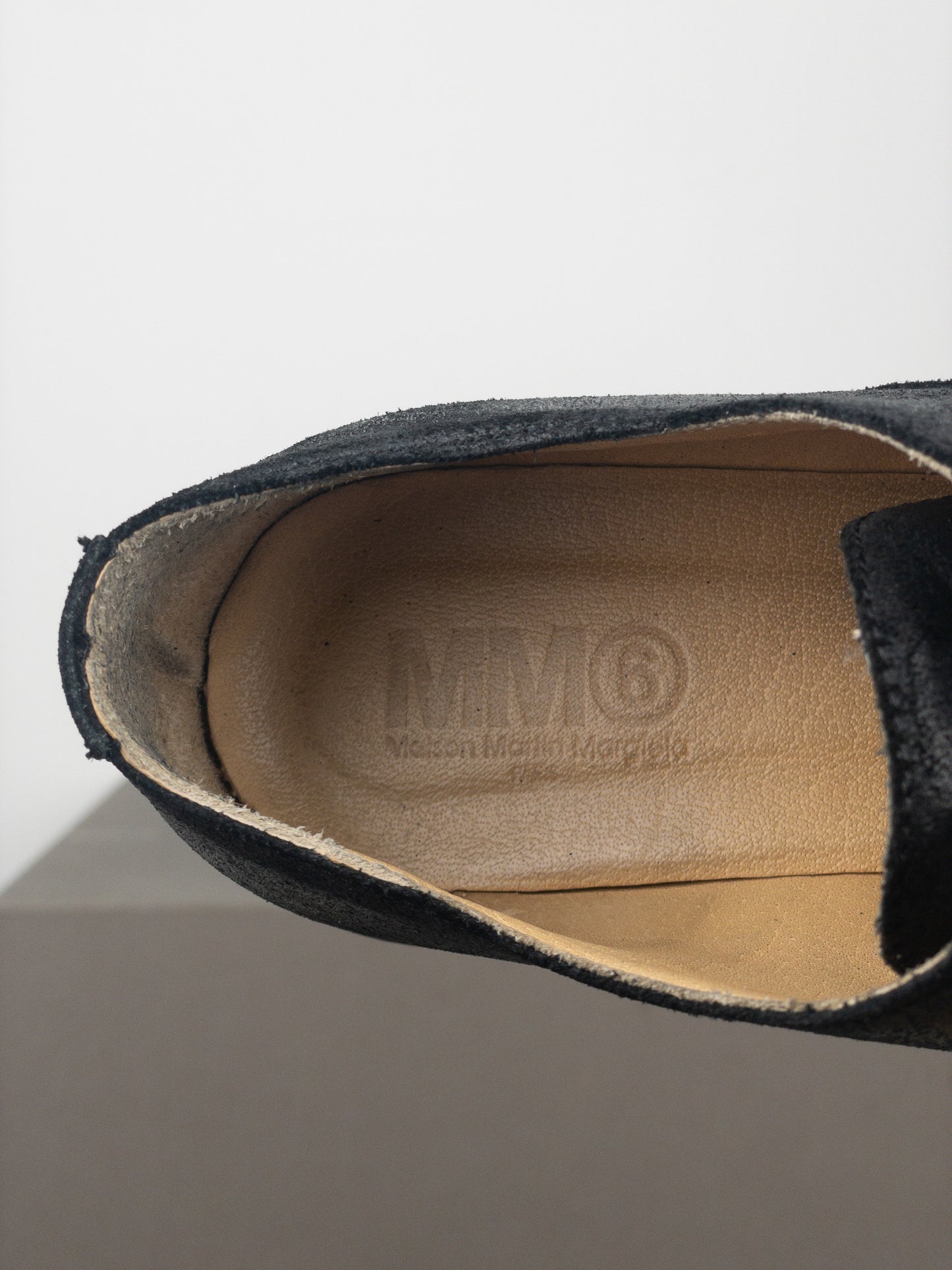 Maison Margiela MM6 Coated Suede Lug Sole Derby Shoes