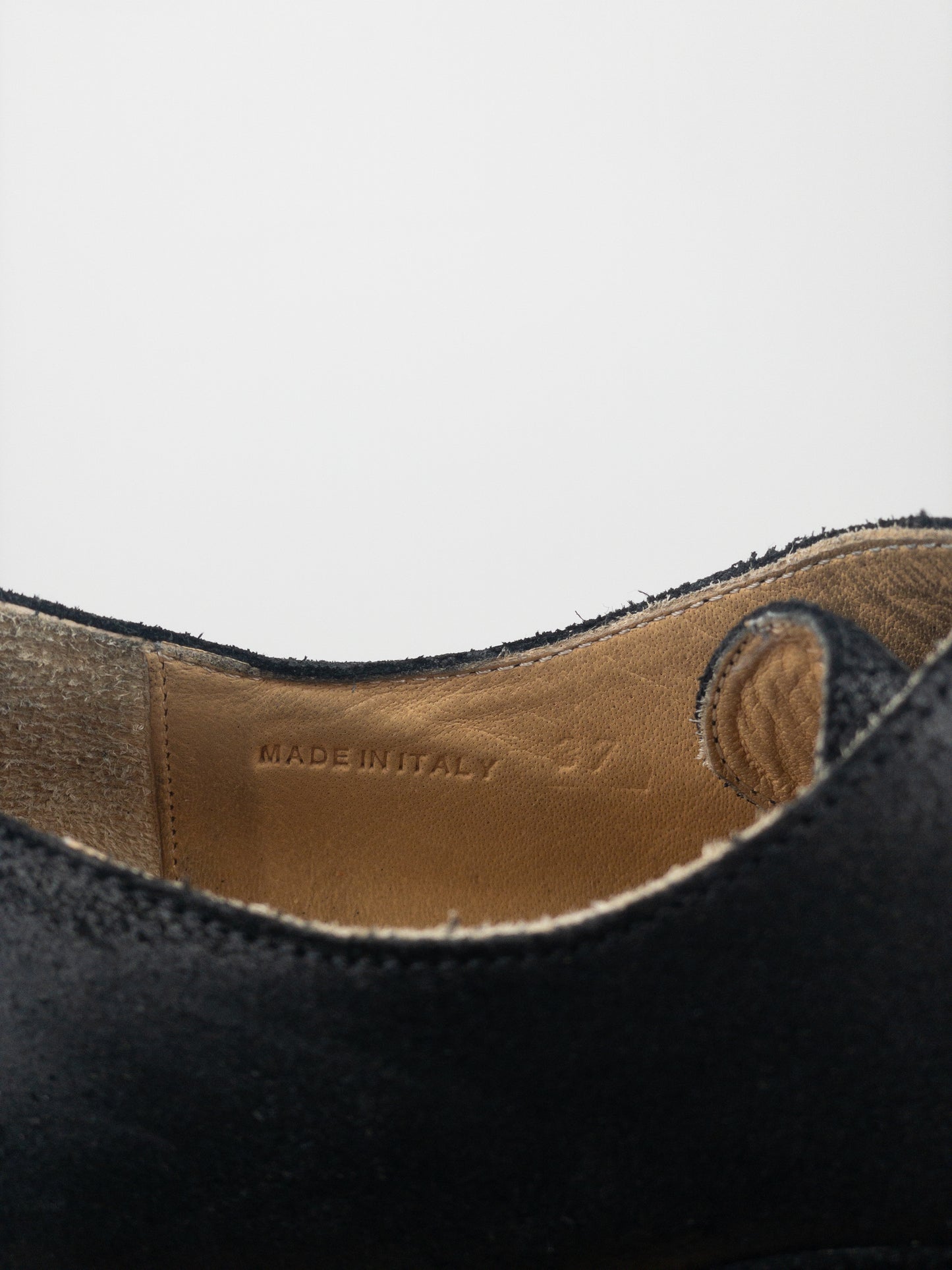 Maison Margiela MM6 Coated Suede Lug Sole Derby Shoes