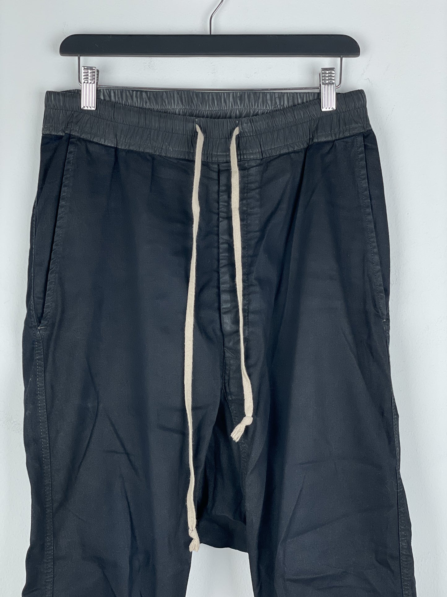 Rick Owens SS14 'Vicious' Coated Dropcrotch Sweatpants