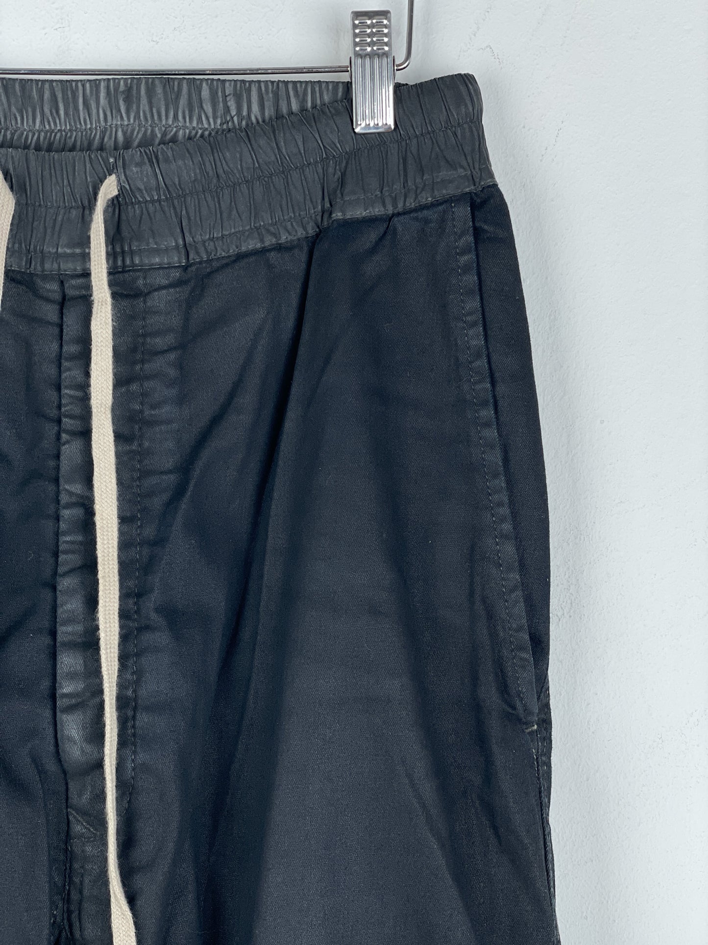 Rick Owens SS14 'Vicious' Coated Dropcrotch Sweatpants