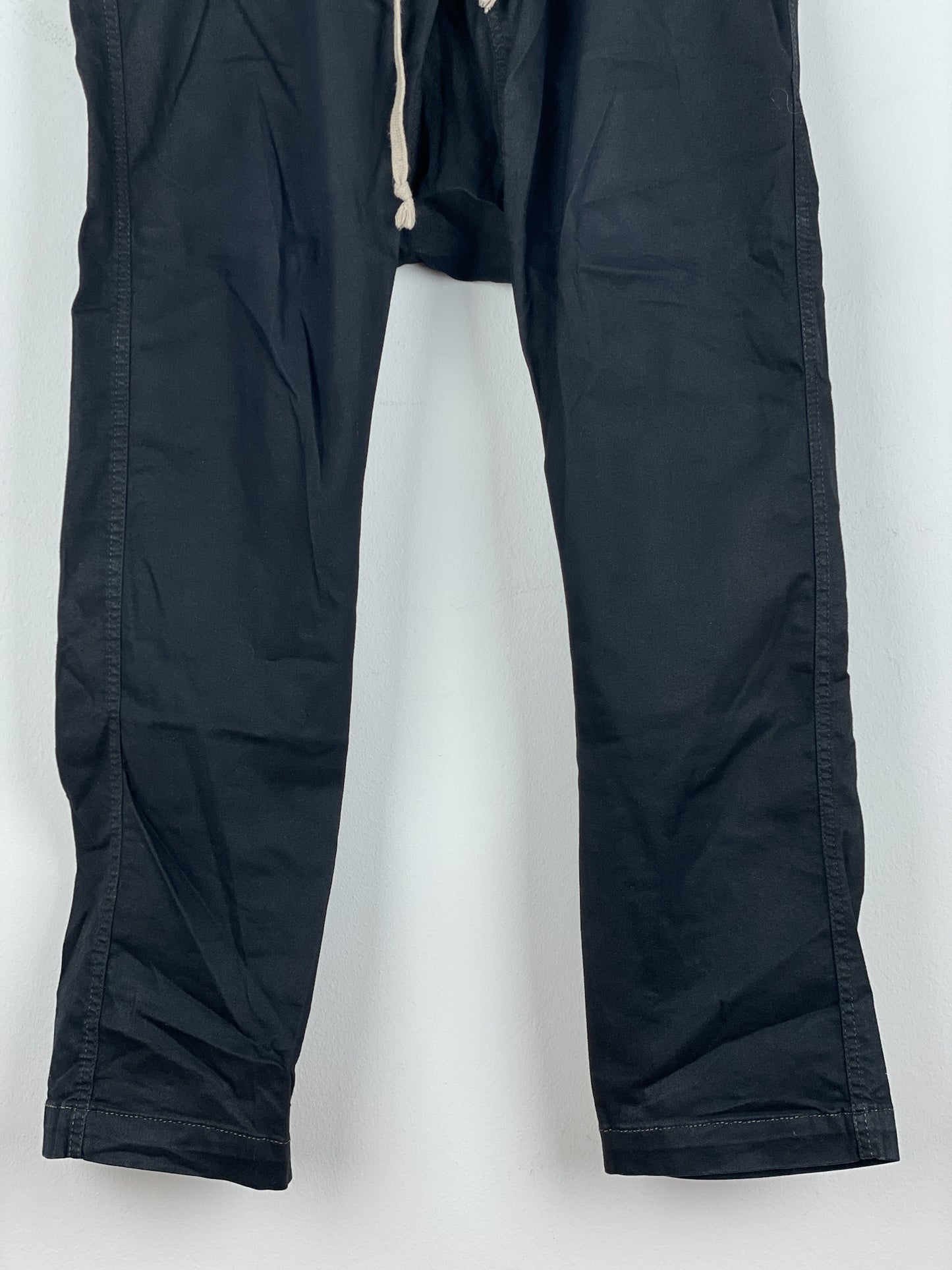 Rick Owens SS14 'Vicious' Coated Dropcrotch Sweatpants