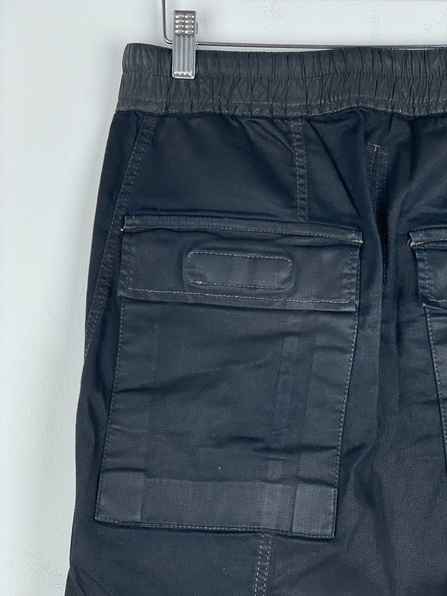 Rick Owens SS14 'Vicious' Coated Dropcrotch Sweatpants