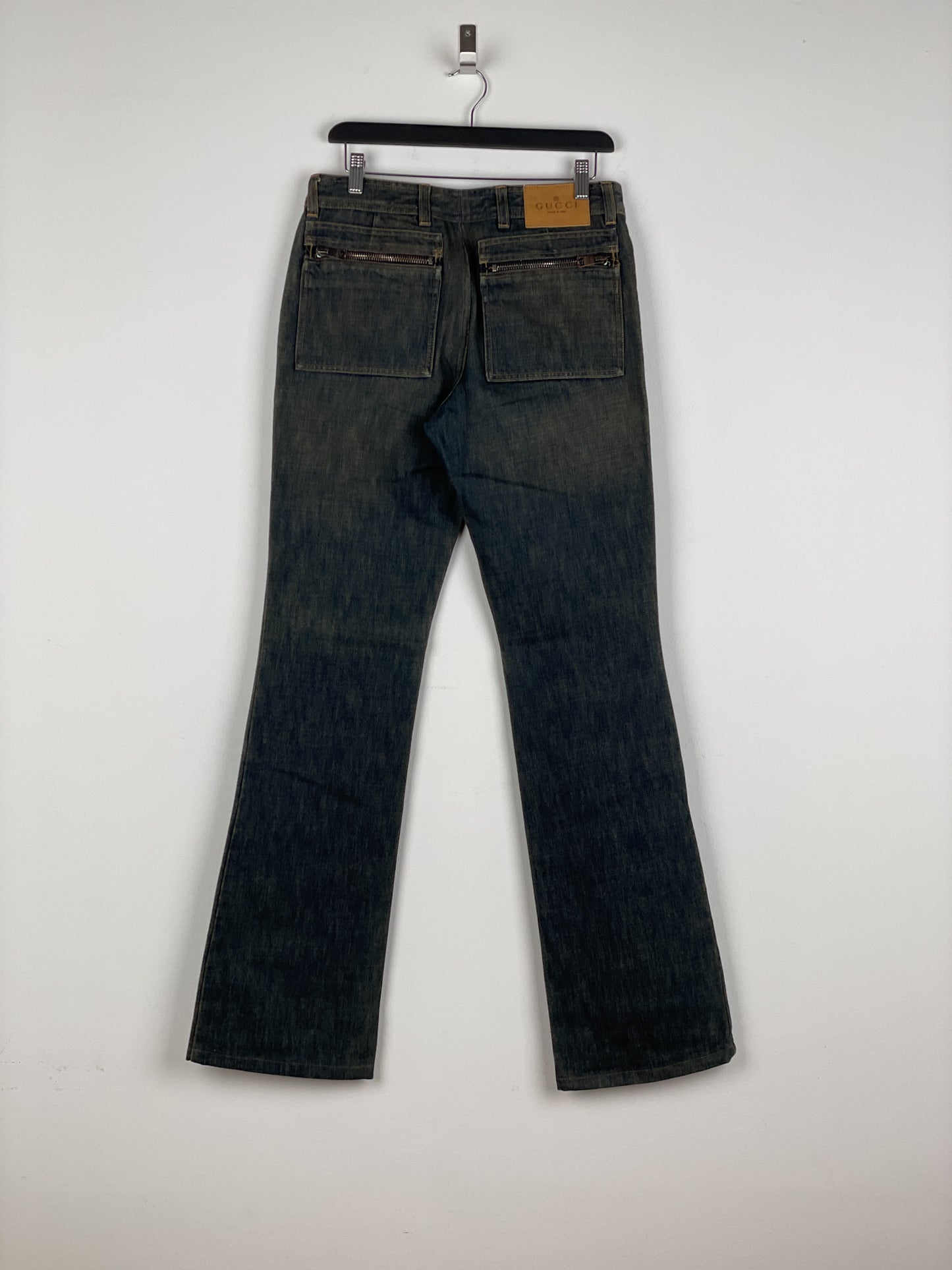 Gucci by Tom Ford SS02 Flared Sanded Bootcut Denim Jeans