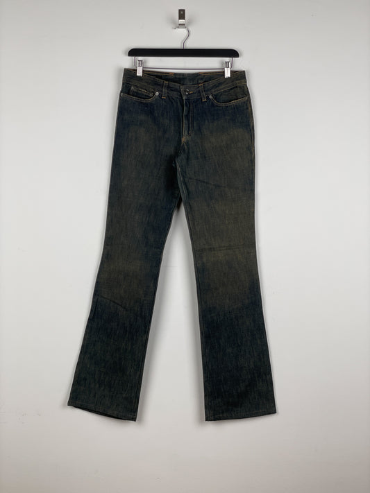 Gucci by Tom Ford SS02 Flared Sanded Bootcut Denim Jeans