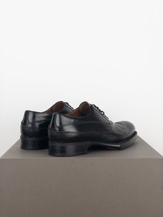 Prada AW12 Rubber Cap Derby Shoes