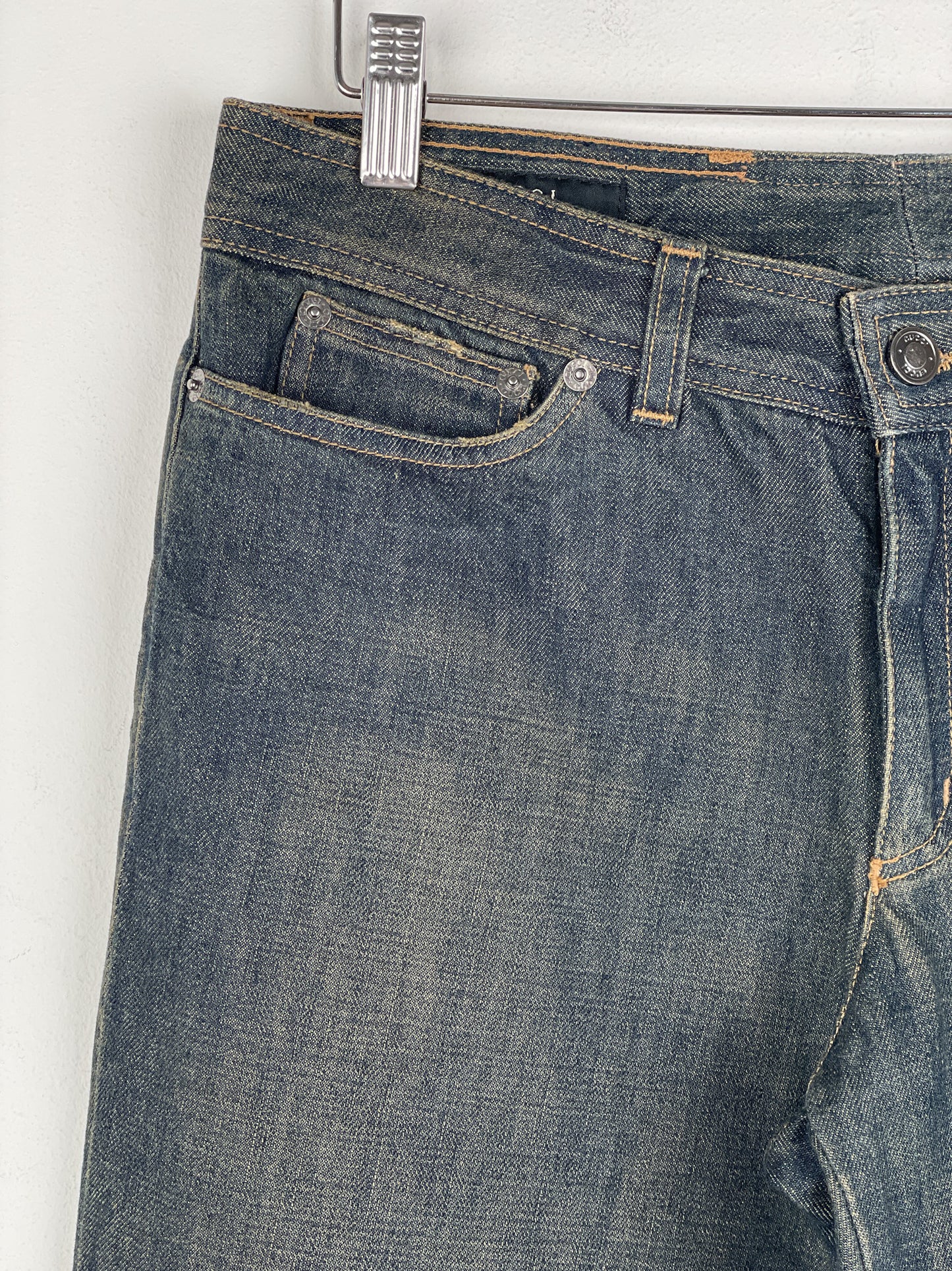 Gucci by Tom Ford SS02 Flared Sanded Bootcut Denim Jeans