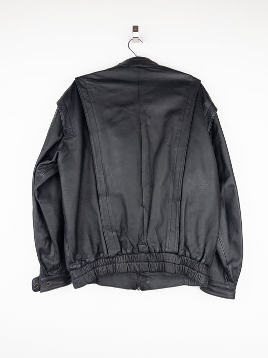 Yves Saint Laurent 1980s Leather Flight Bomber Jacket