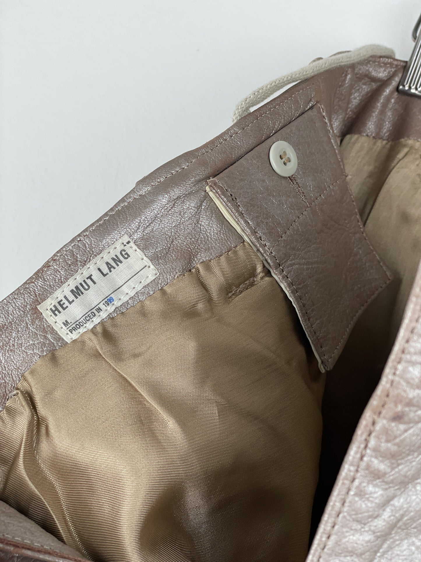 Helmut Lang AW99 Leather Astro Biker Pants