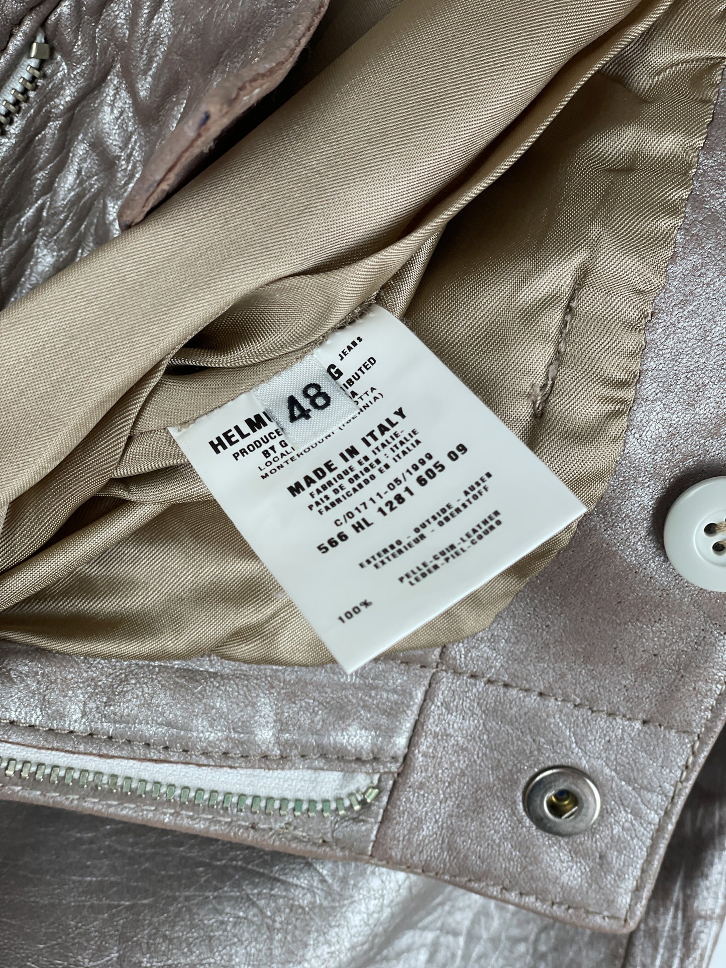 Helmut Lang AW99 Leather Astro Biker Pants