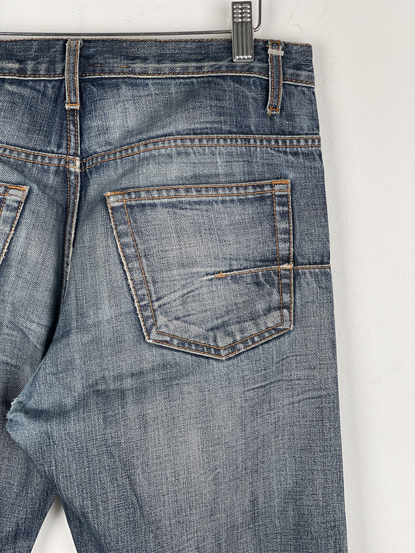 Dior Homme Distressed Washed Denim Jeans