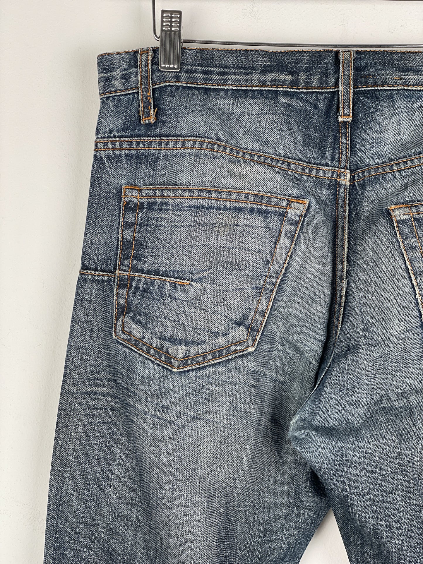 Dior Homme Distressed Washed Denim Jeans