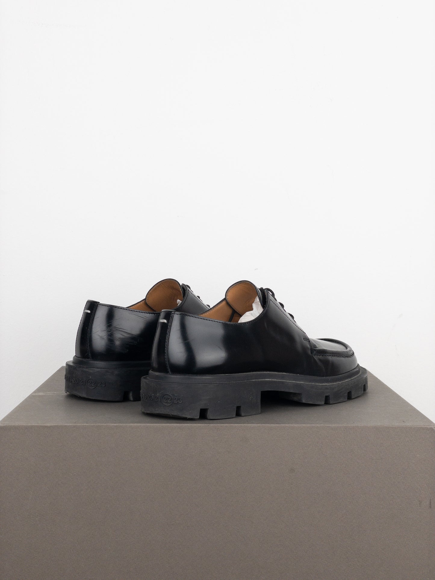Maison Margiela Square Toe Lugsole ‘Ivy’ Derby Shoes