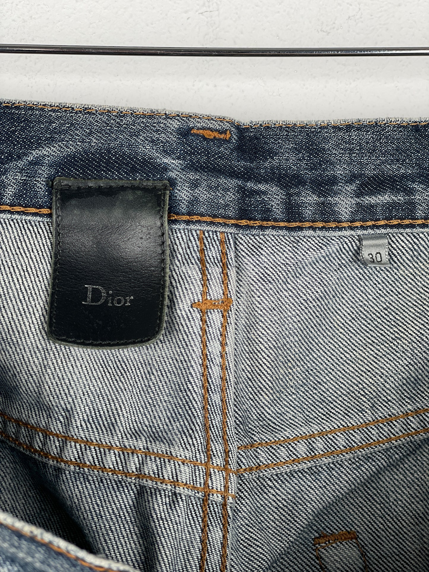 Dior Homme Distressed Washed Denim Jeans