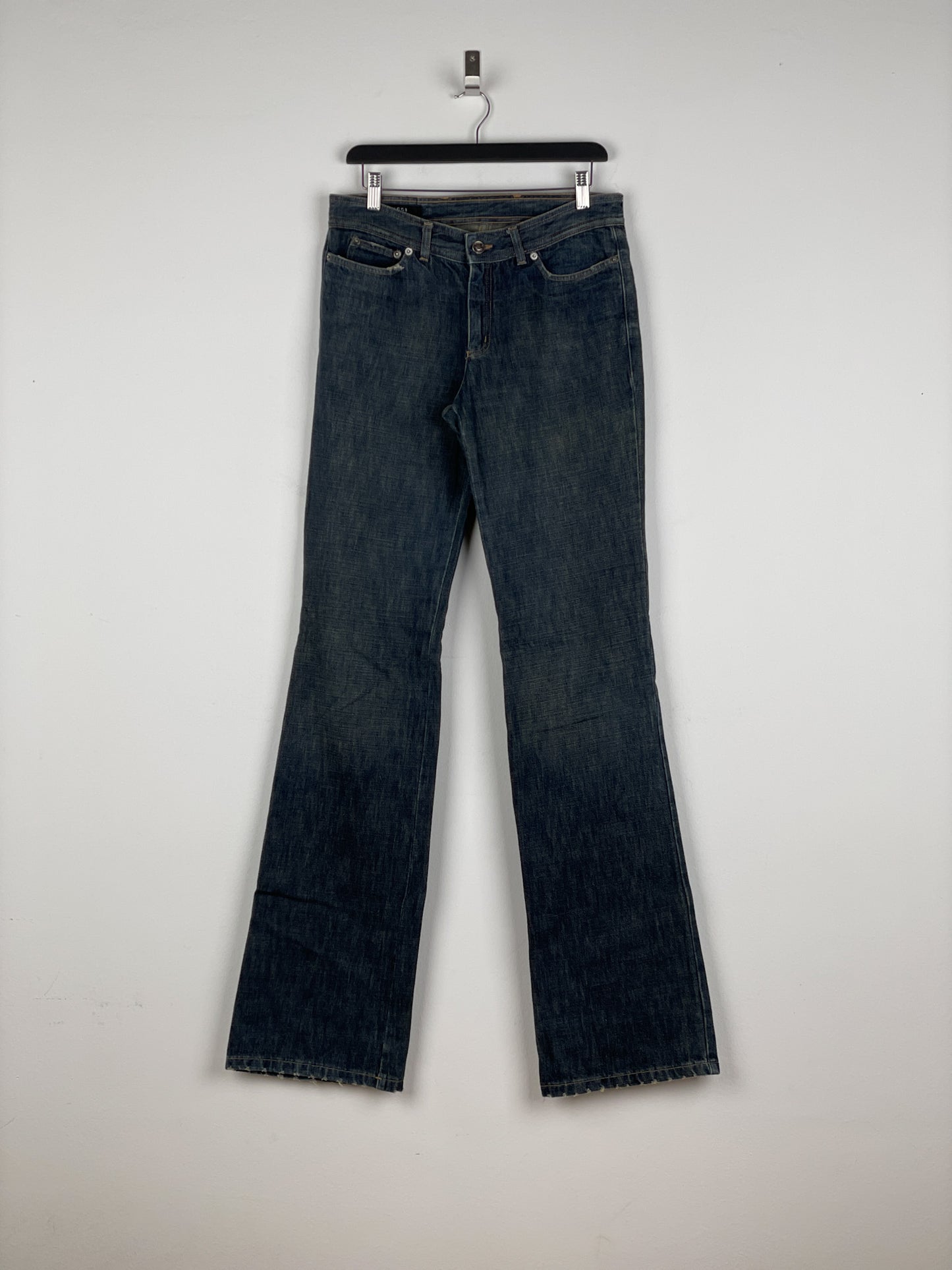 Gucci by Tom Ford SS02 Flared Sanded Bootcut Denim Jeans