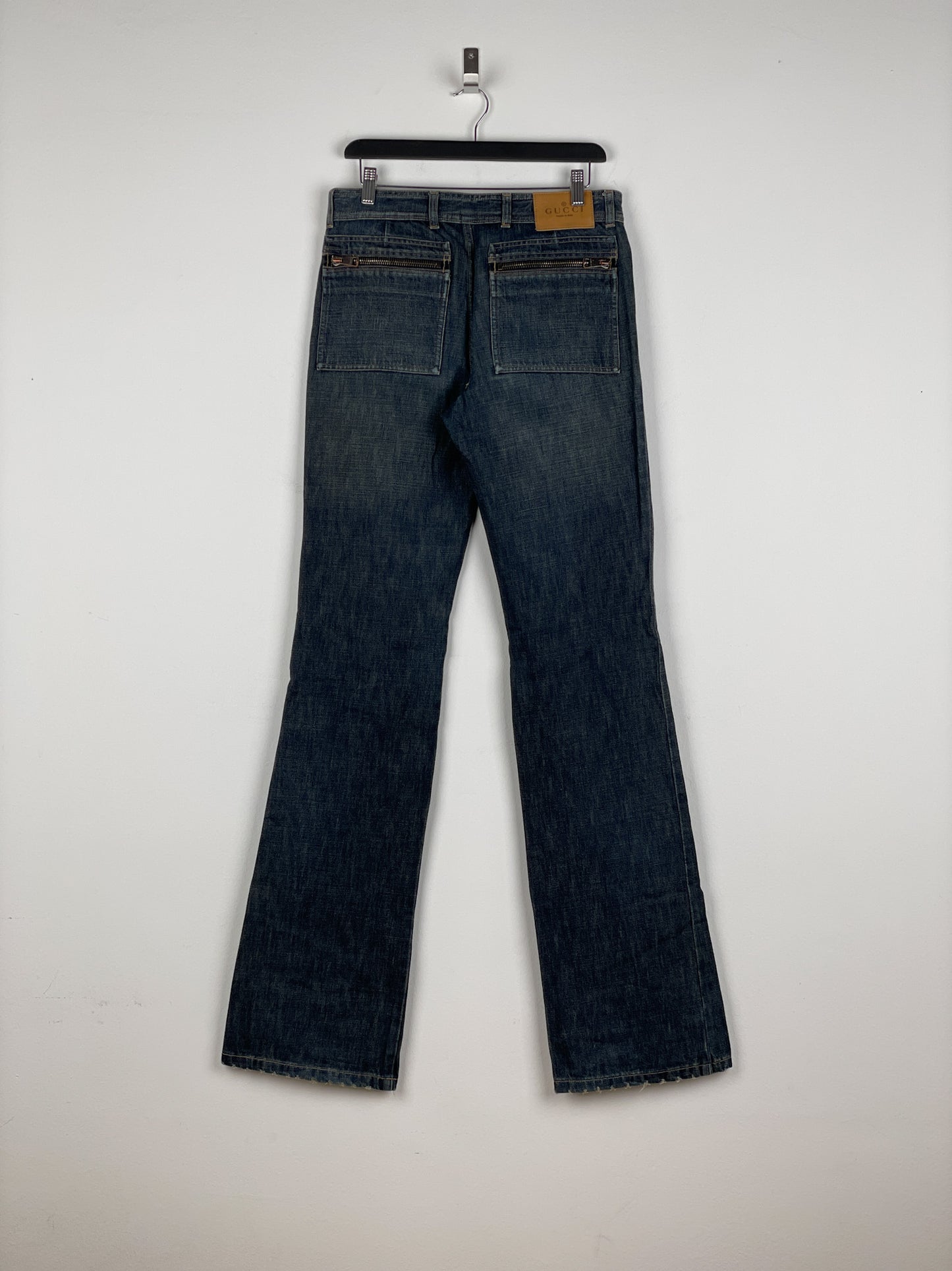 Gucci by Tom Ford SS02 Flared Sanded Bootcut Denim Jeans