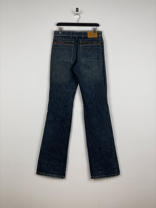 Gucci by Tom Ford SS02 Flared Sanded Bootcut Denim Jeans