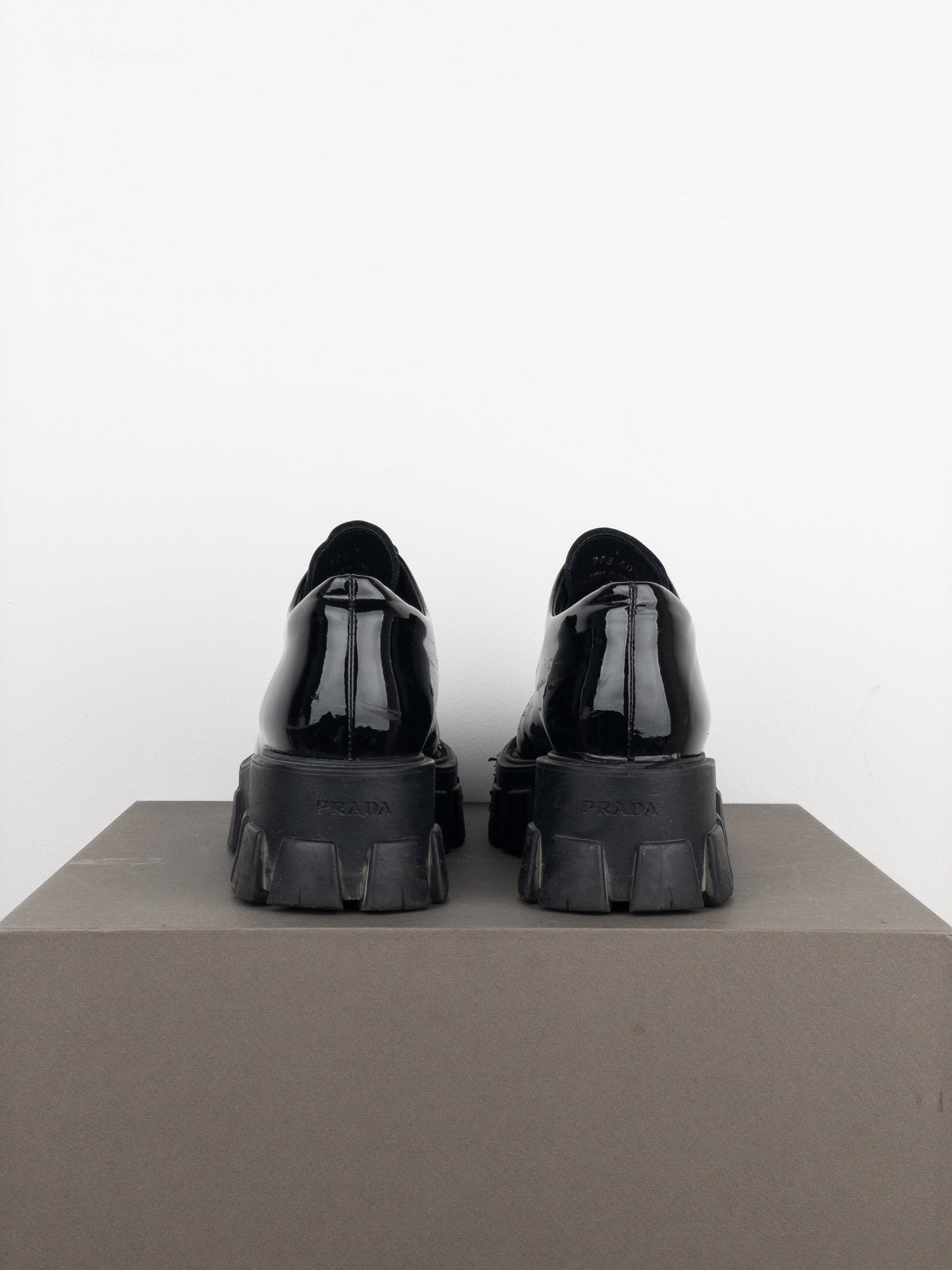 Prada ‘Monolith’ Lug Sole Platform Derby Shoes