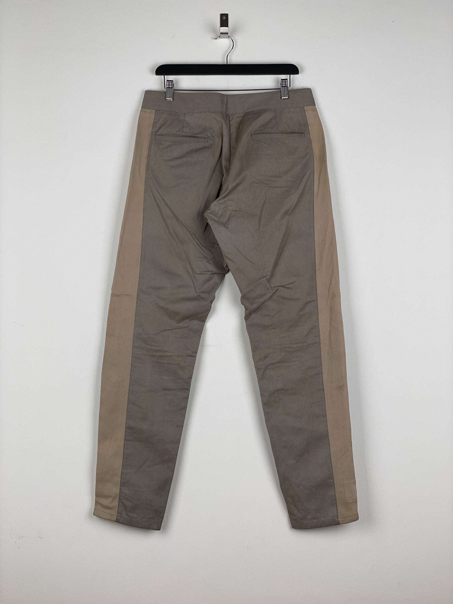 Maison Margiela SS05 Leather-Panel Moto Biker Pants