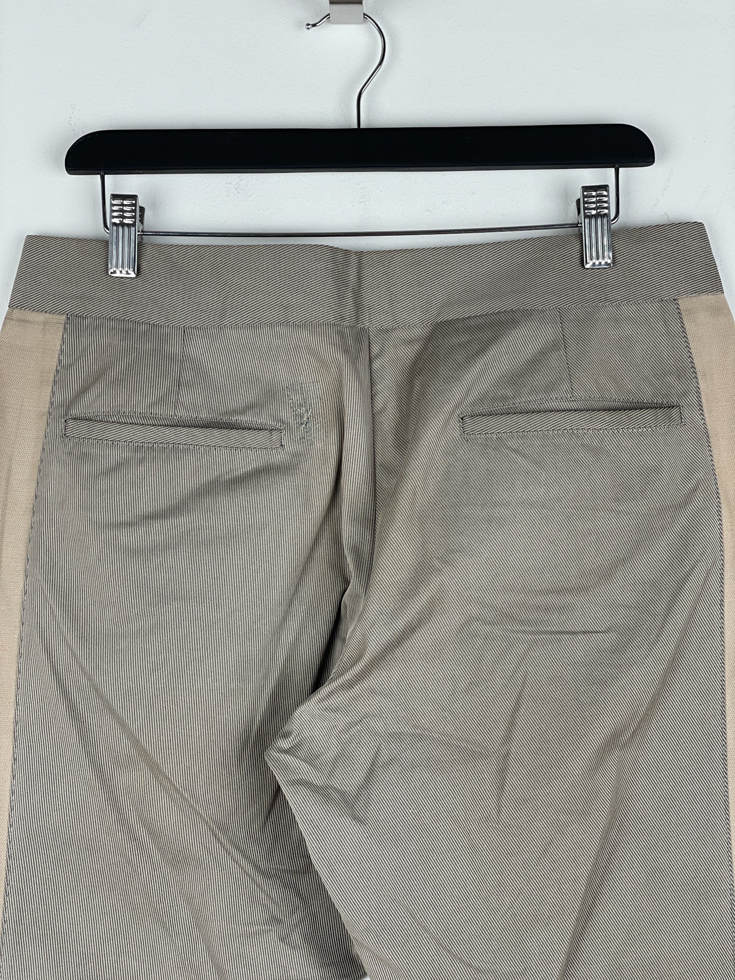 Maison Margiela SS05 Leather-Panel Moto Biker Pants