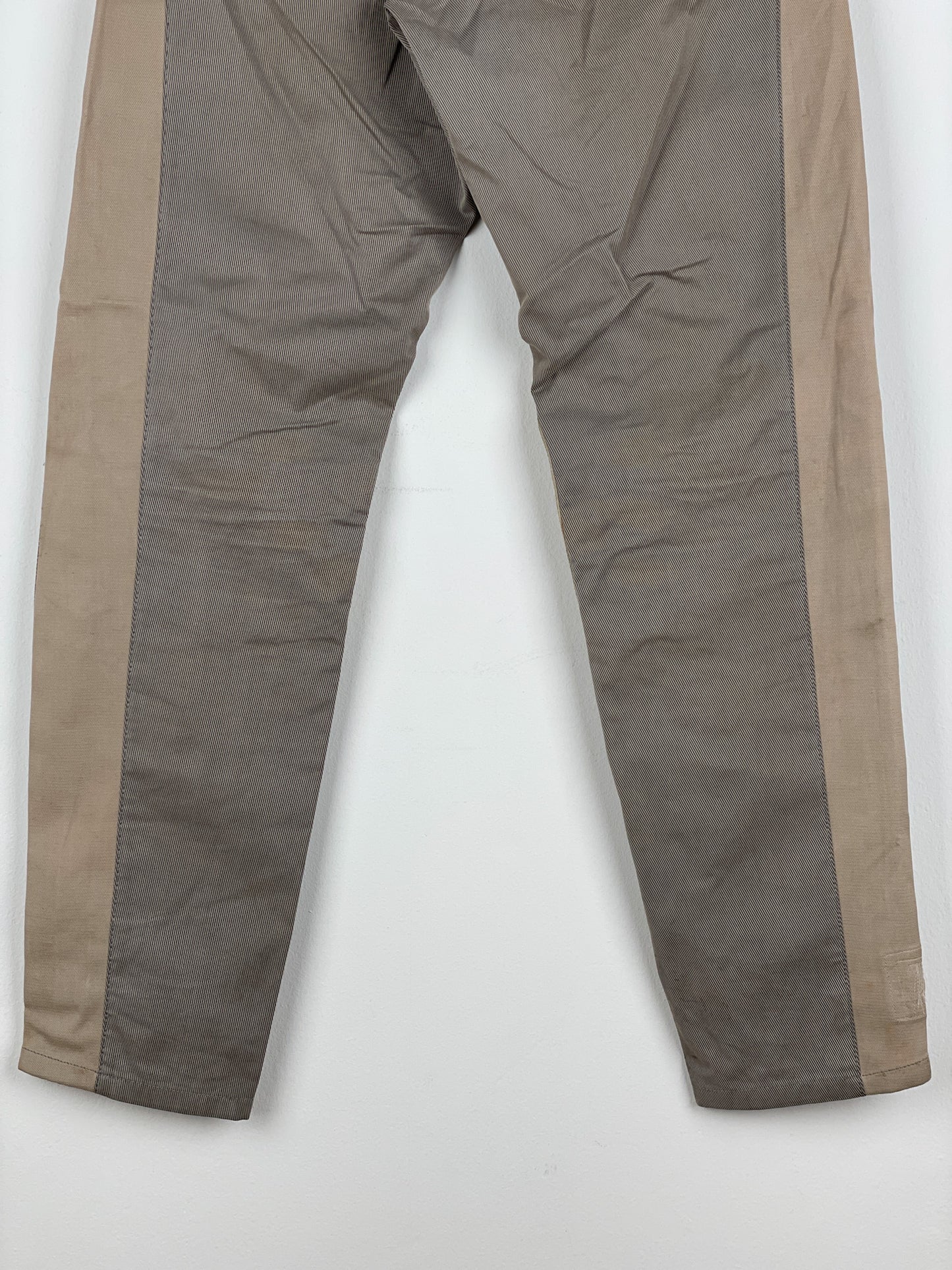Maison Margiela SS05 Leather-Panel Moto Biker Pants