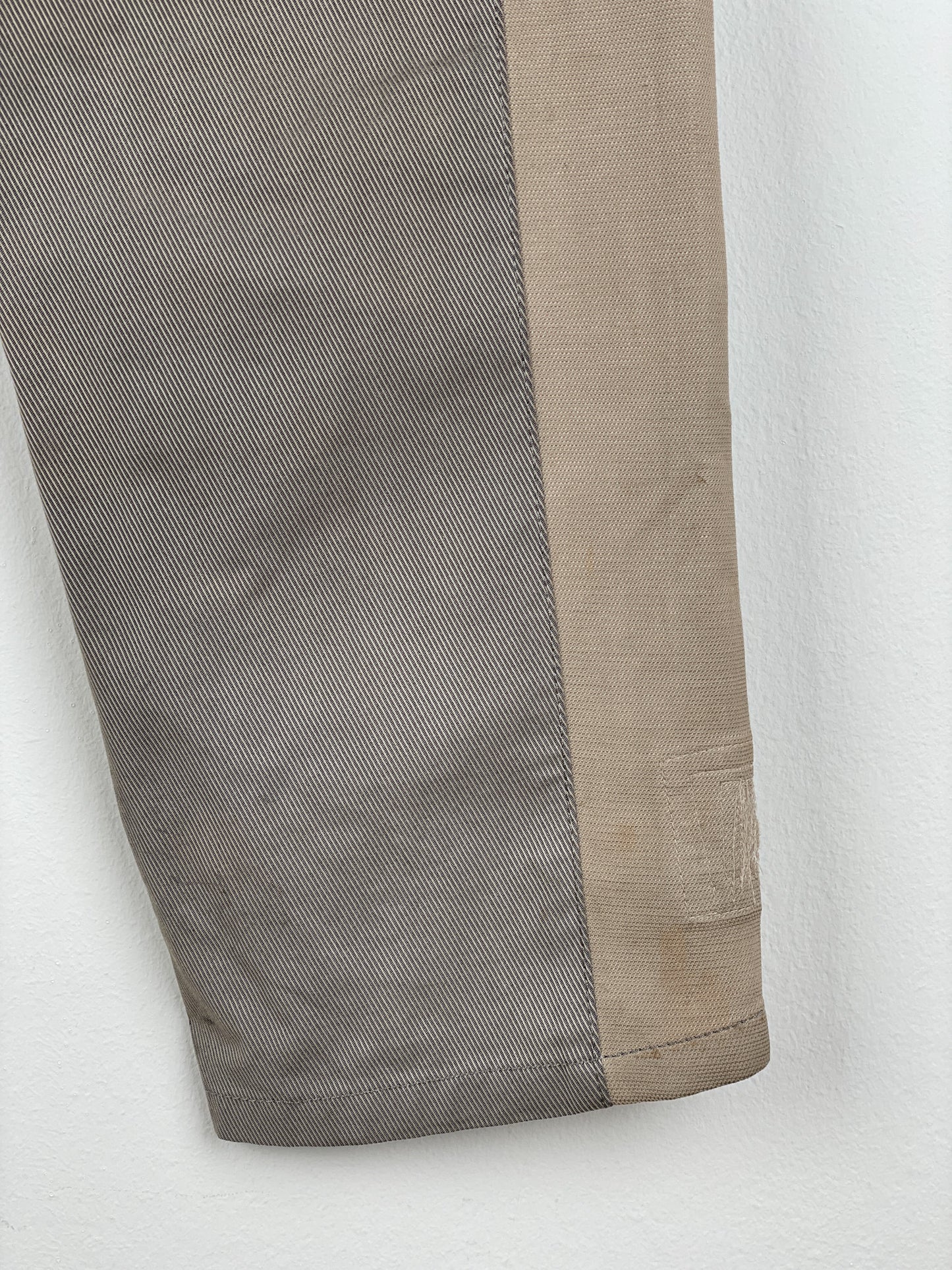 Maison Margiela SS05 Leather-Panel Moto Biker Pants