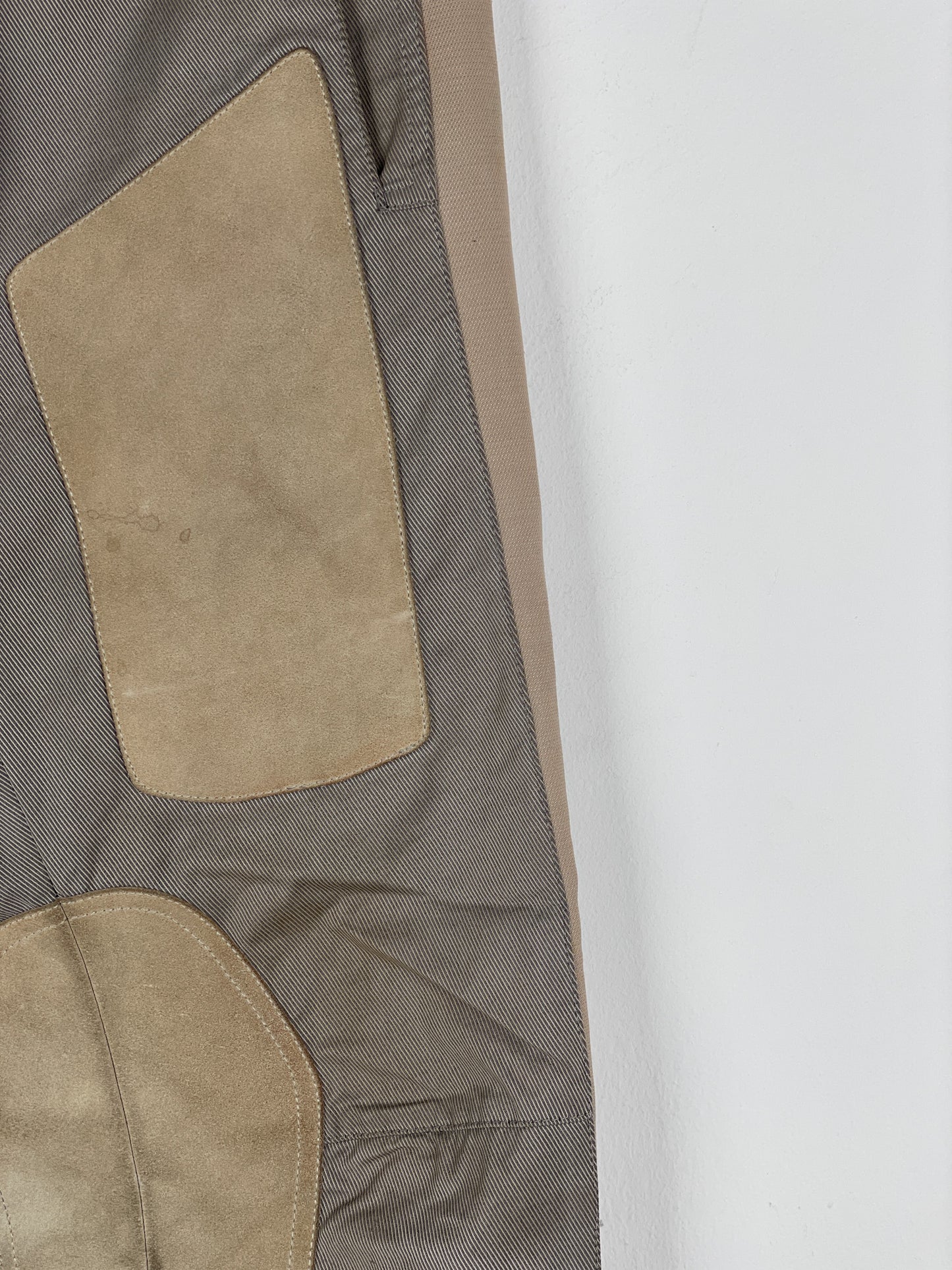 Maison Margiela SS05 Leather-Panel Moto Biker Pants
