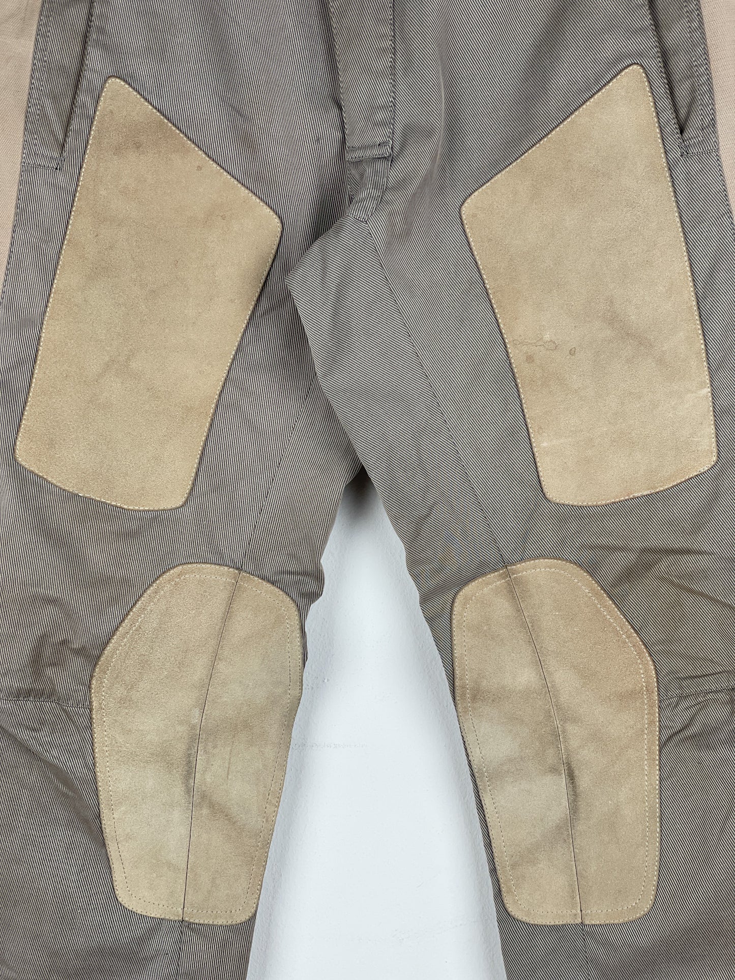 Maison Margiela SS05 Leather-Panel Moto Biker Pants