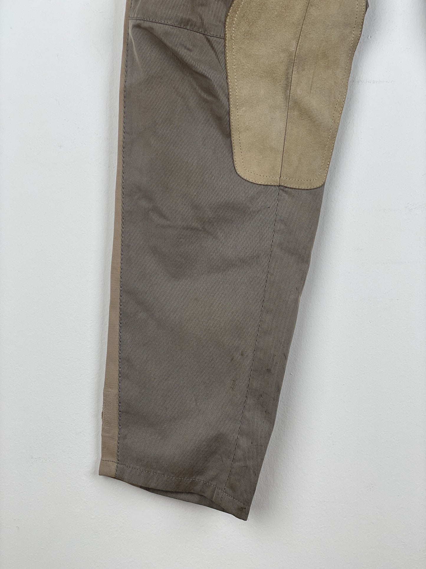 Maison Margiela SS05 Leather-Panel Moto Biker Pants