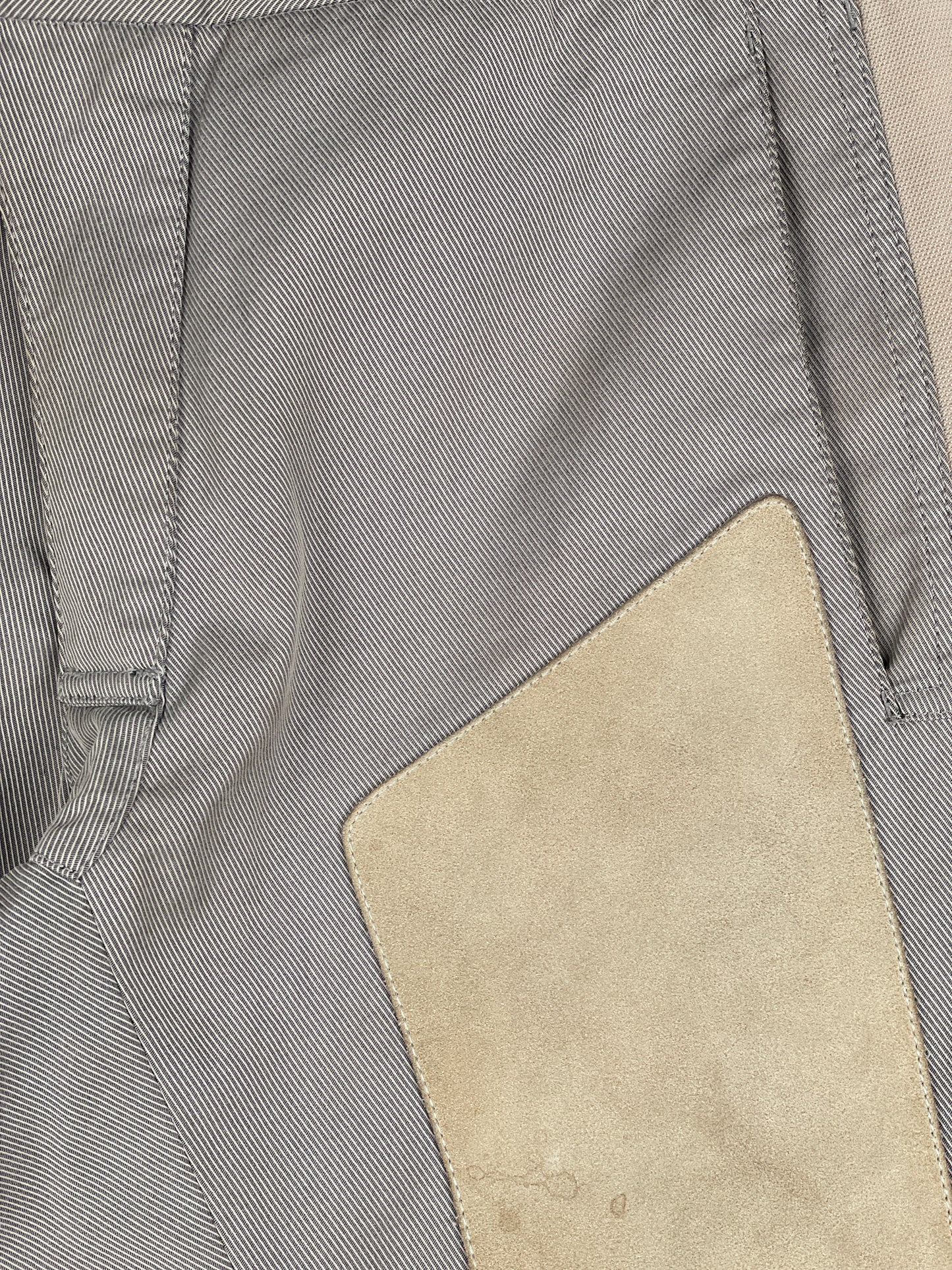 Maison Margiela SS05 Leather-Panel Moto Biker Pants