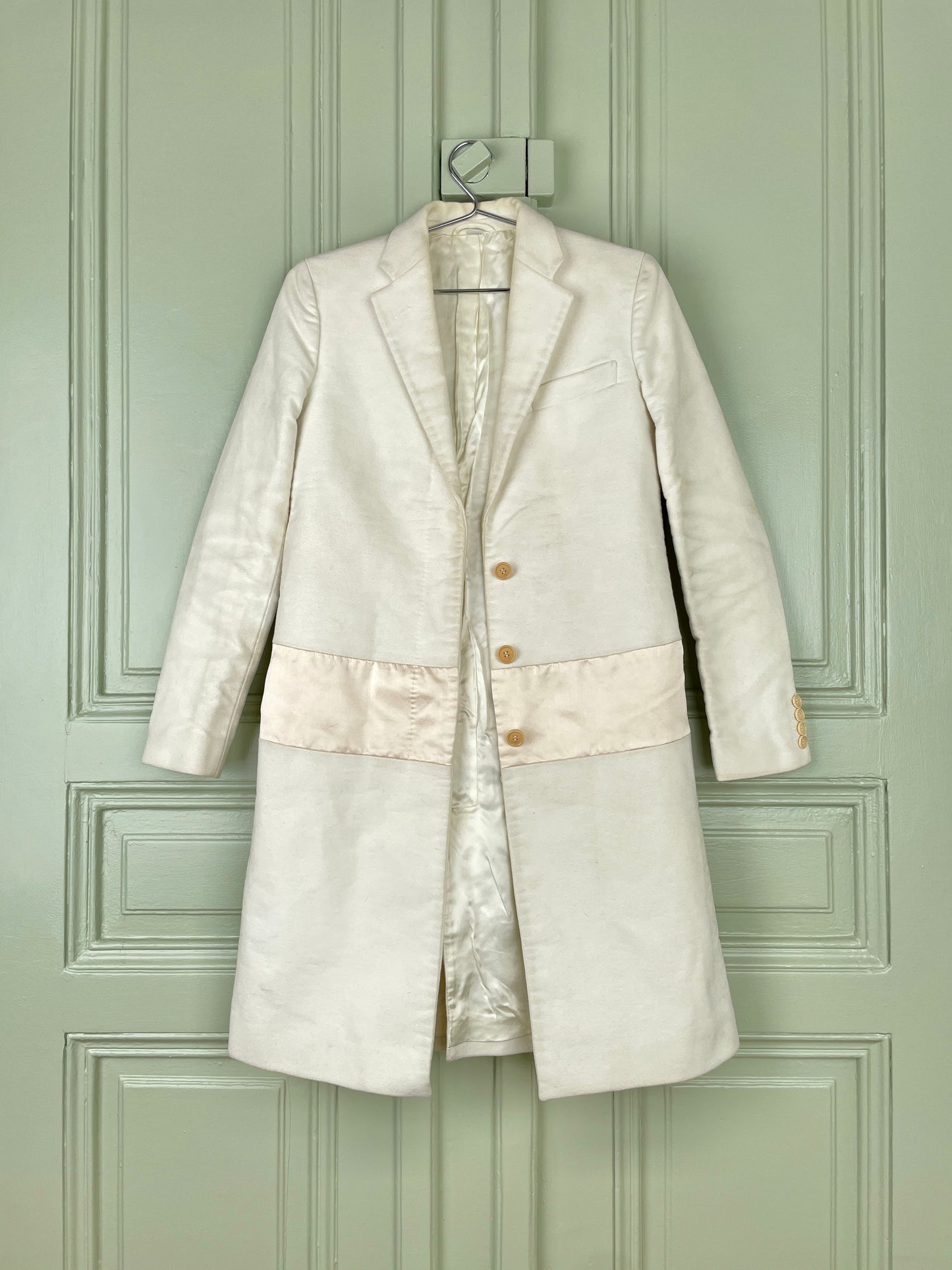 Helmut Lang AW02 Stripe Moleskin Coat