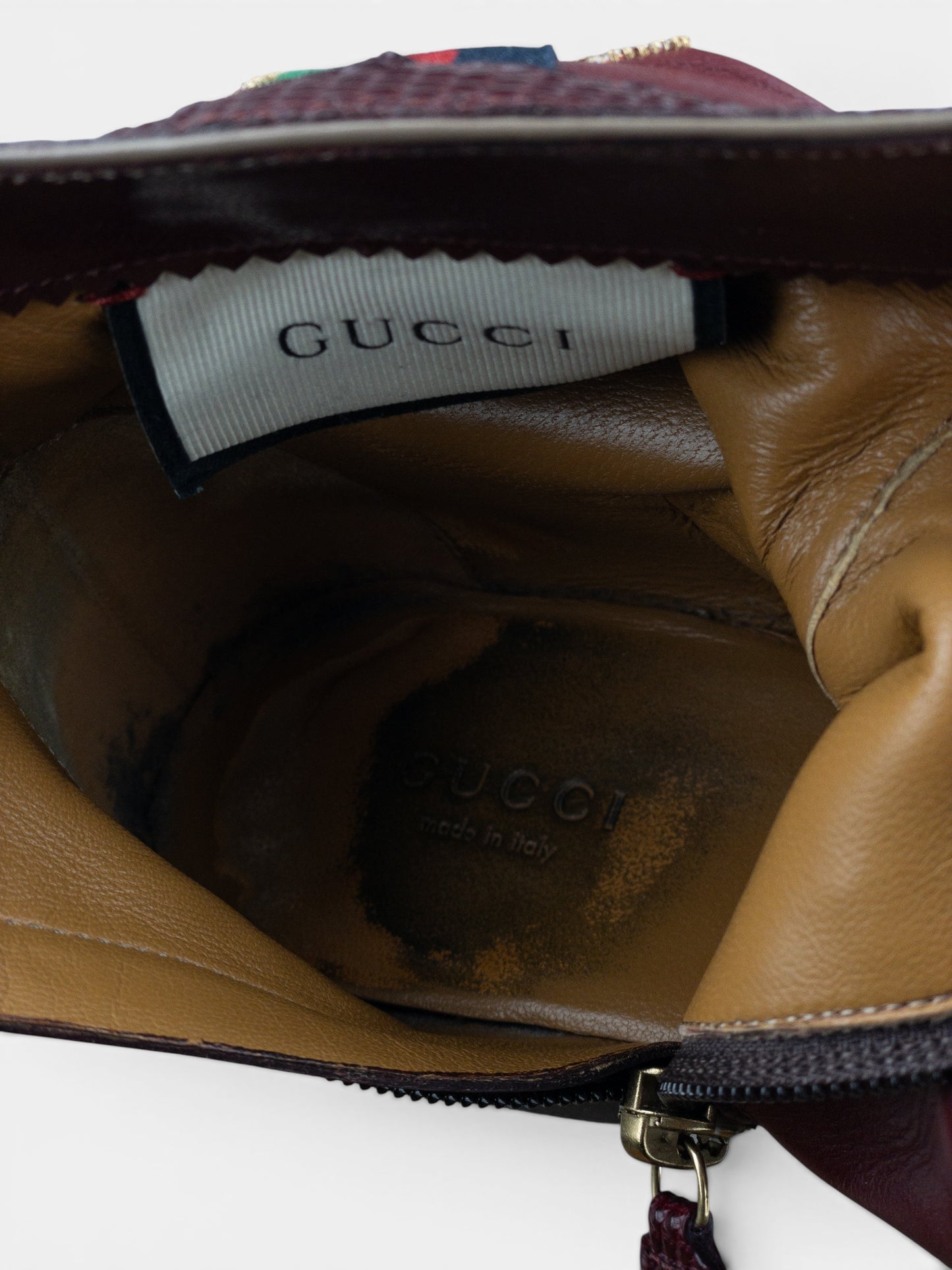 Gucci SS18 Lizard Skin Dragon Embroidery Ankle Boots – photo 12