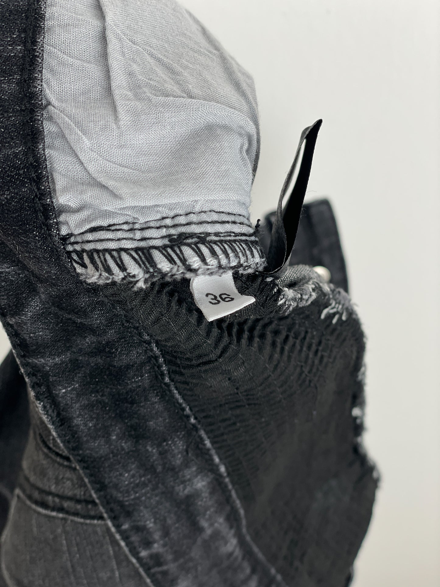 Balmain Bondage-Strap Biker Denim Jeans