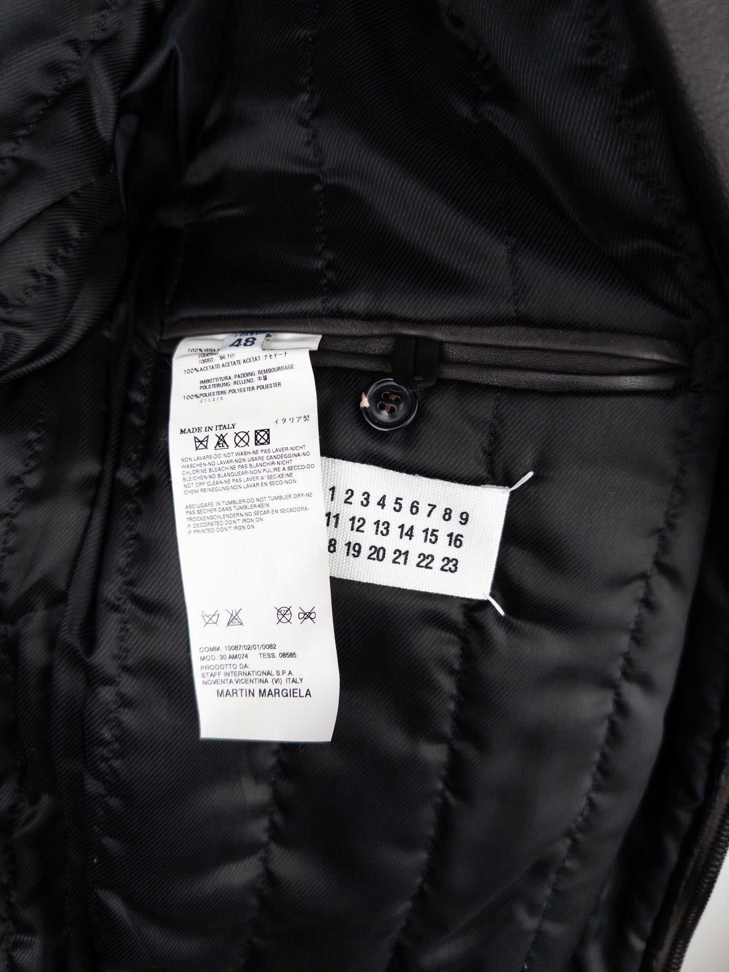 Maison Margiela 2000s Perfecto Panel Leather Biker Jacket