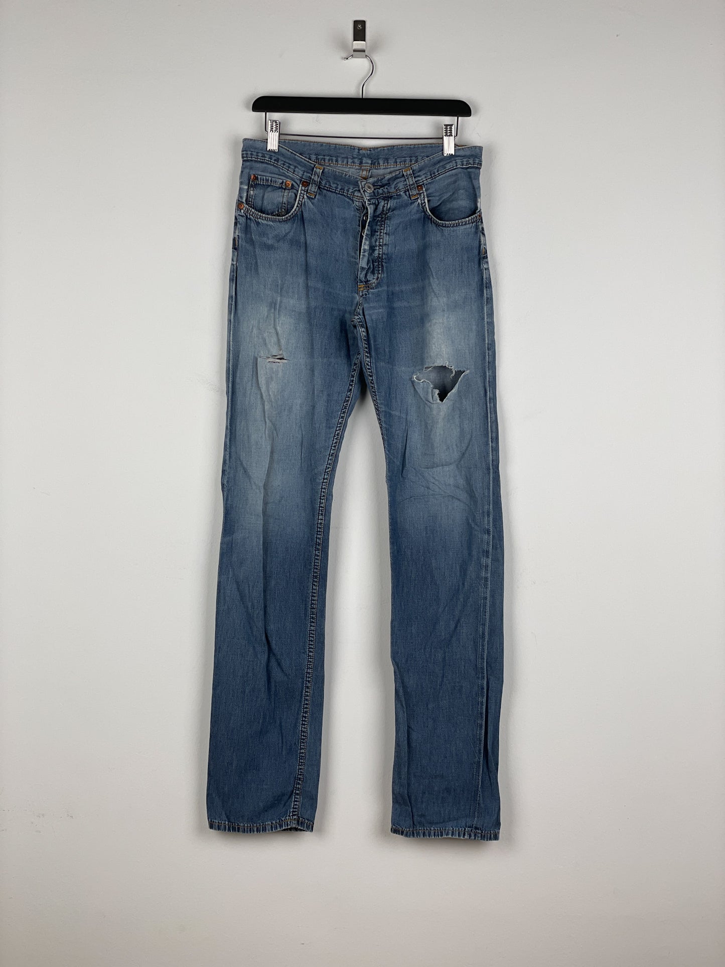 Helmut Lang AW98 Distressed Denim Jeans