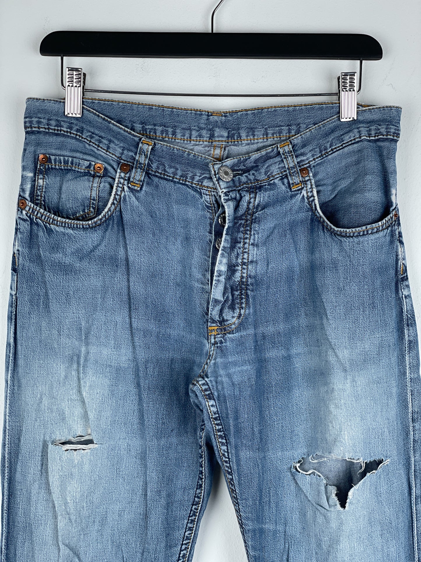 Helmut Lang AW98 Distressed Denim Jeans