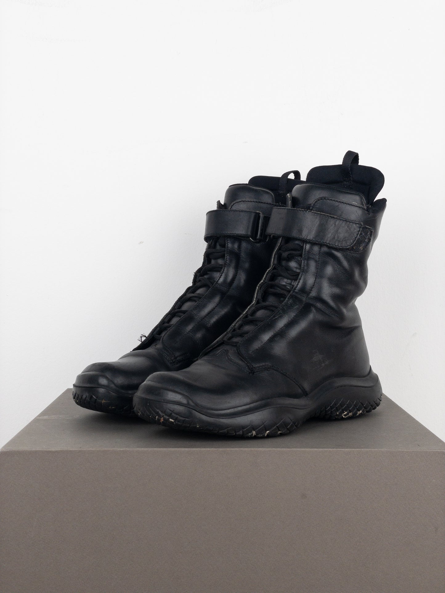 Prada AW99 Square Toe Vibram Combat Boots