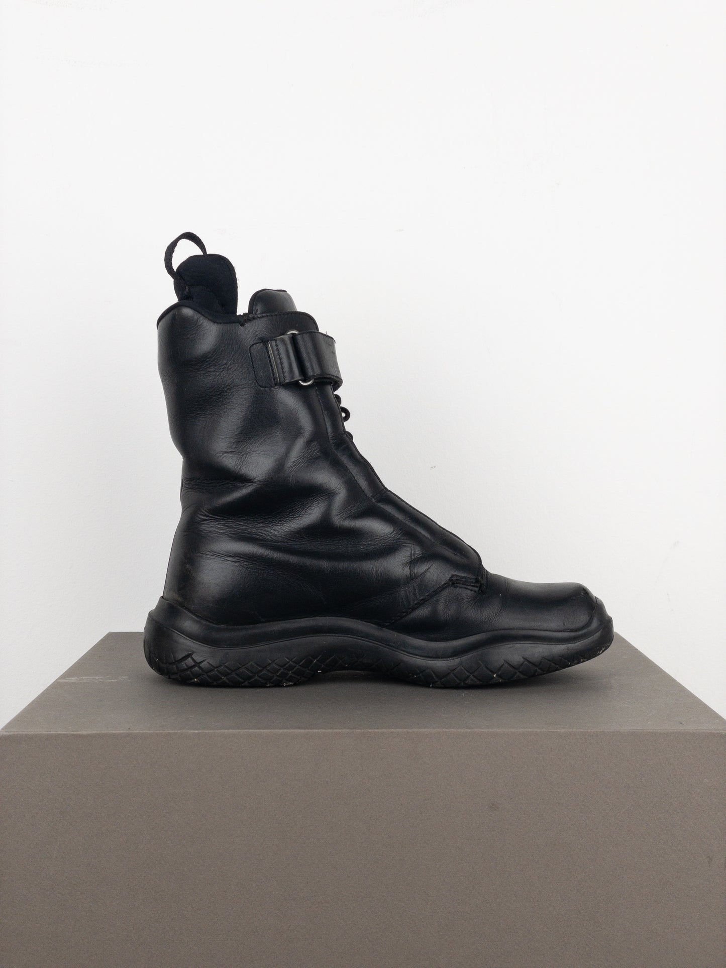 Prada AW99 Square Toe Vibram Combat Boots