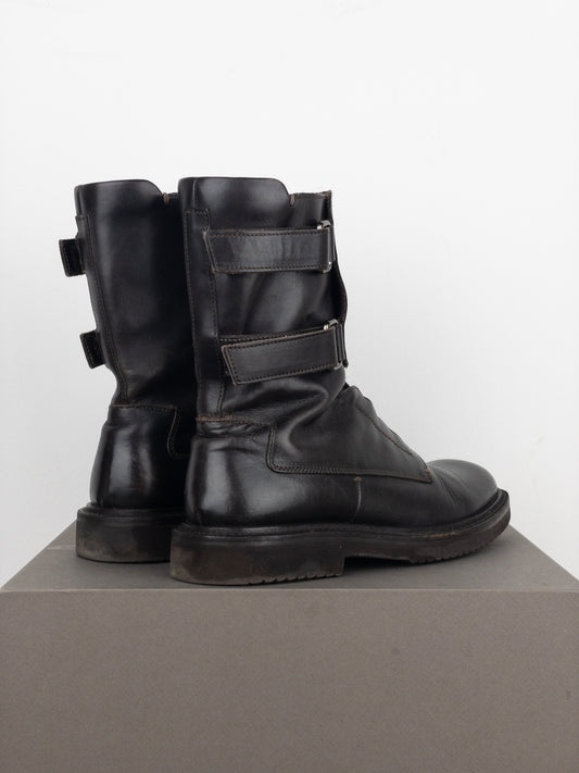 Prada AW99 Square Toe Combat Boots