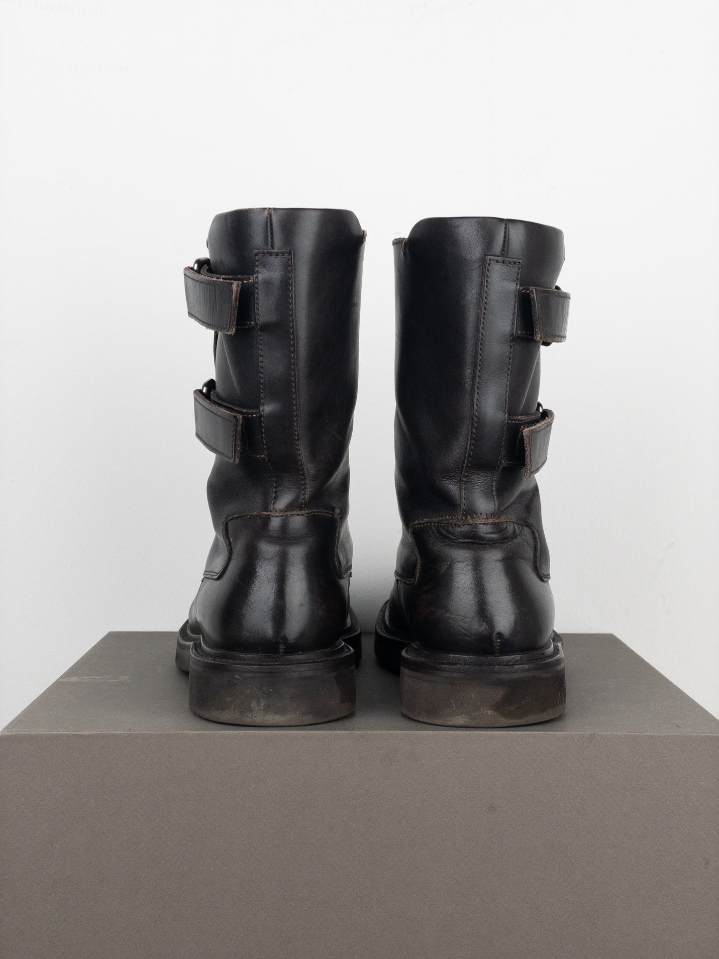Prada AW99 Square Toe Combat Boots