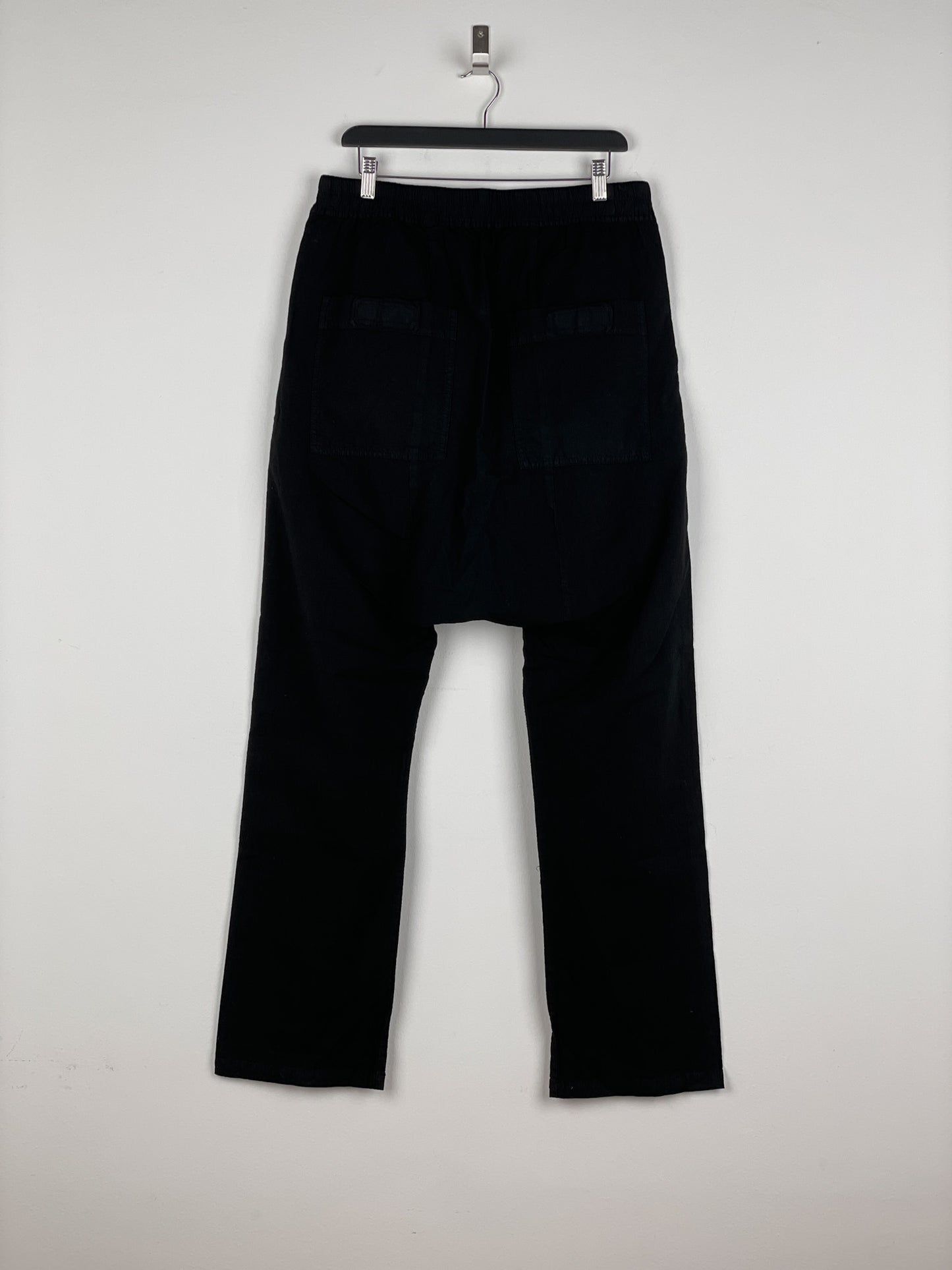 Rick Owens Zipper-Pocket Felpa Dropcrotch Sweatpants