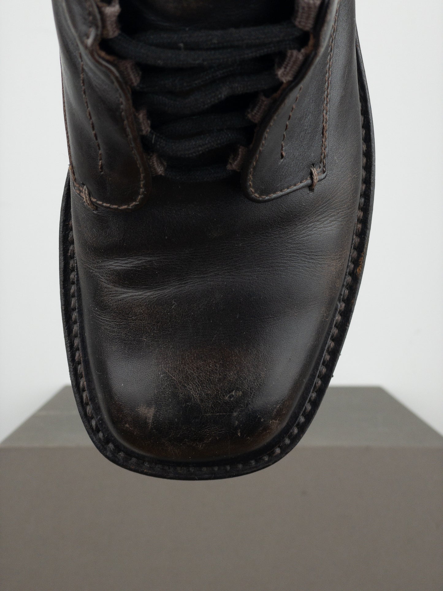 Prada AW99 Square Toe Combat Boots