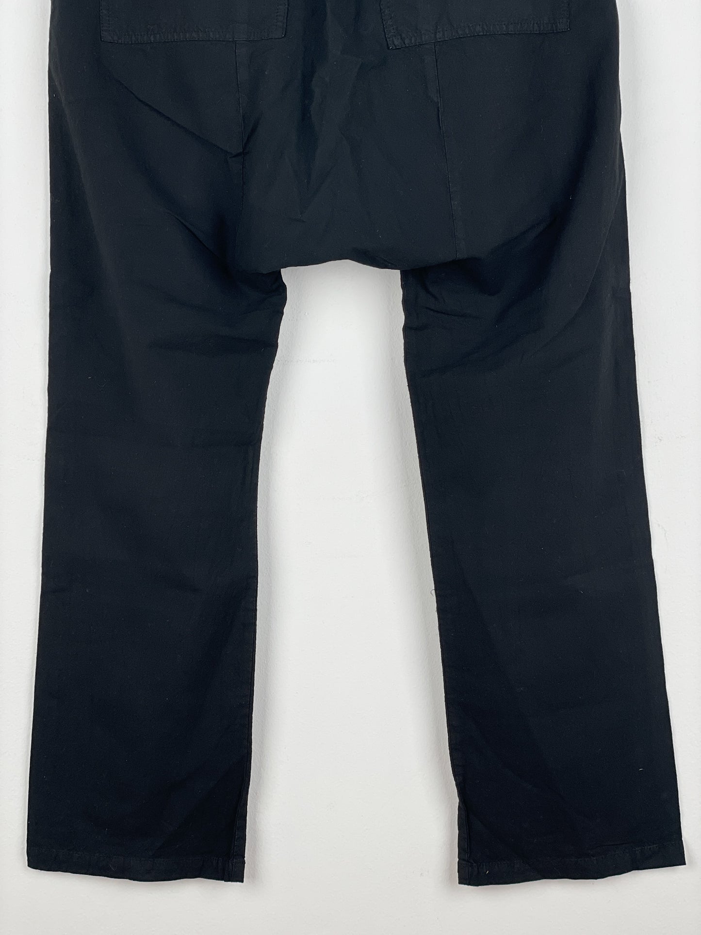 Rick Owens Zipper-Pocket Felpa Dropcrotch Sweatpants