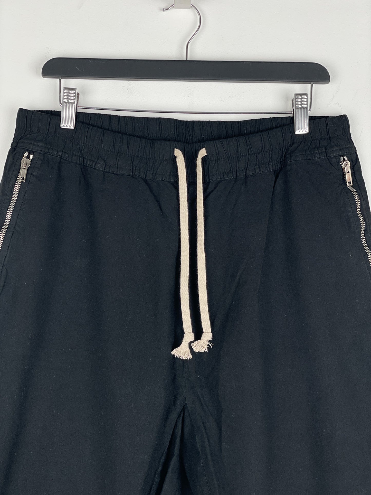 Rick Owens Zipper-Pocket Felpa Dropcrotch Sweatpants