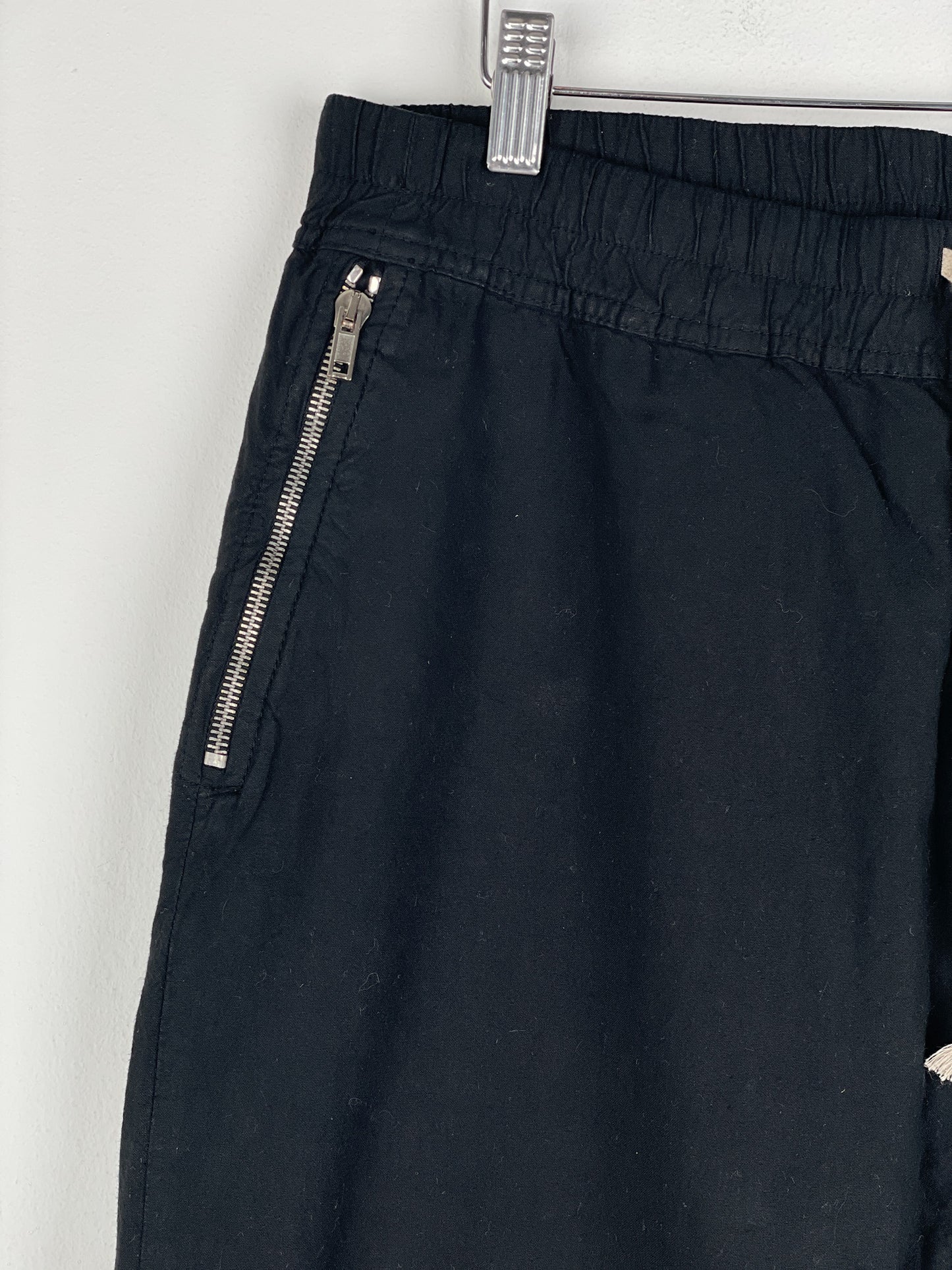 Rick Owens Zipper-Pocket Felpa Dropcrotch Sweatpants