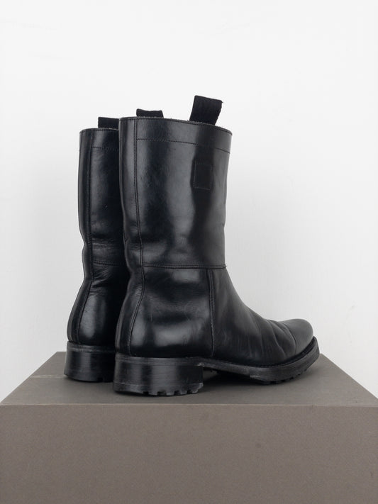 Miu Miu AW01 Pointed-Toe ‘Peco’ Biker Combat Boots